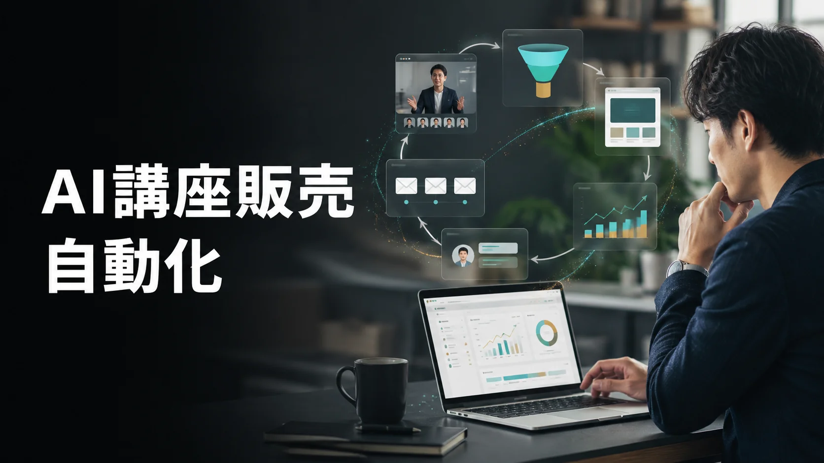 AIでオンライン講座を売る方法｜販売・マーケティングを自動化する仕組みの作り方